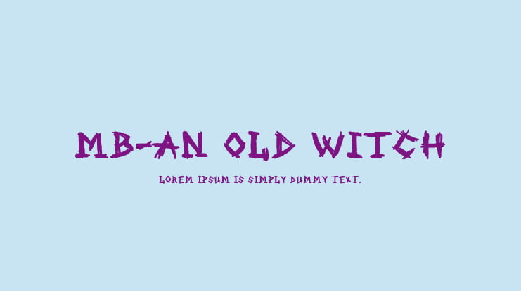 MB-An Old Witch Font