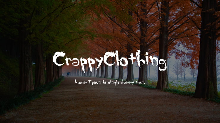 CrappyClothing Font