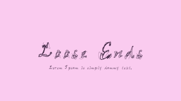 Loose Ends Font