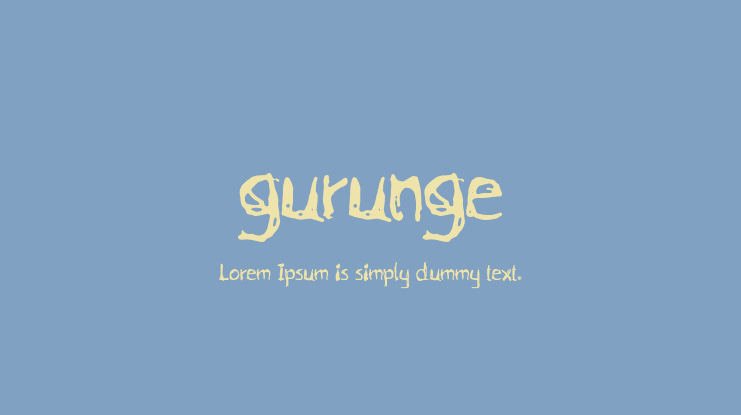 gurunge Font