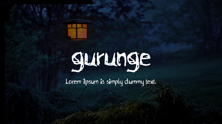 gurunge Font