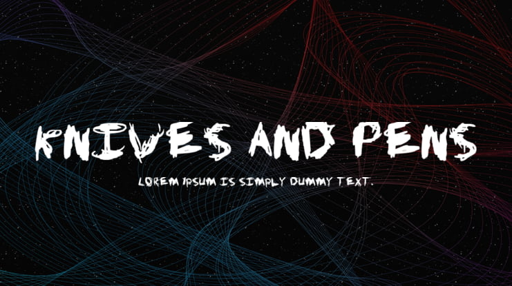 Knives and Pens Font