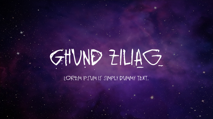 Ghund Ziliag Font