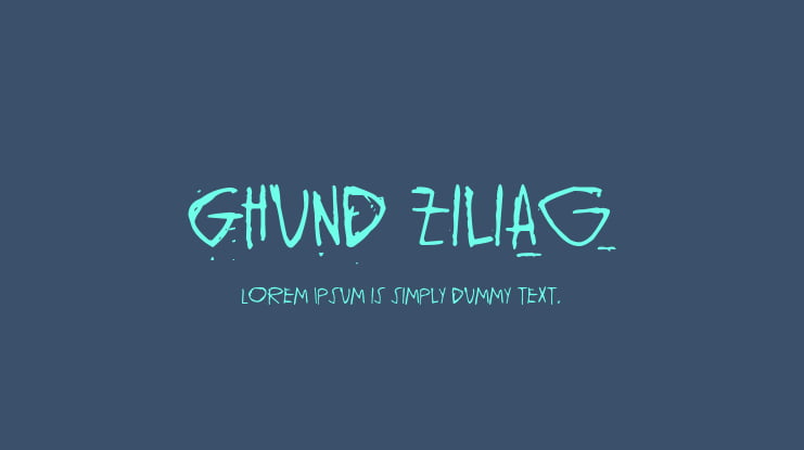 Ghund Ziliag Font