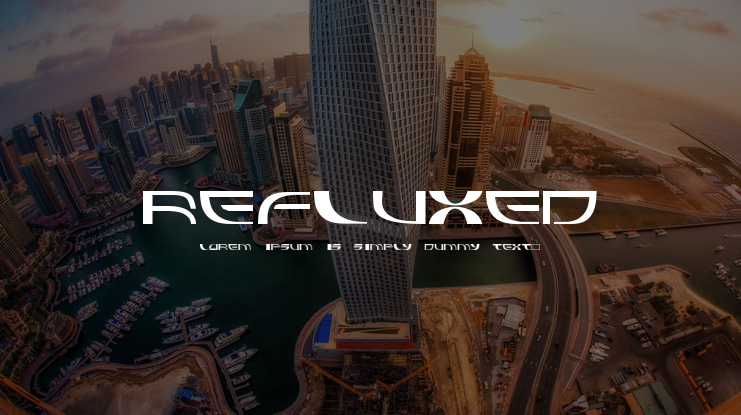 Refluxed Font