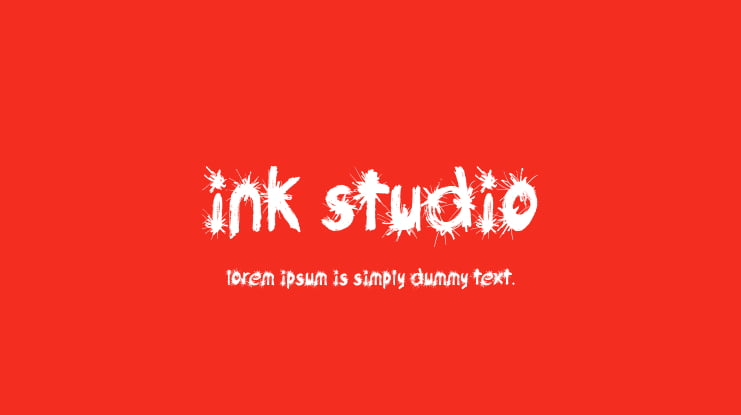 Ink Studio Font