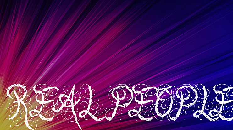 Real People Font