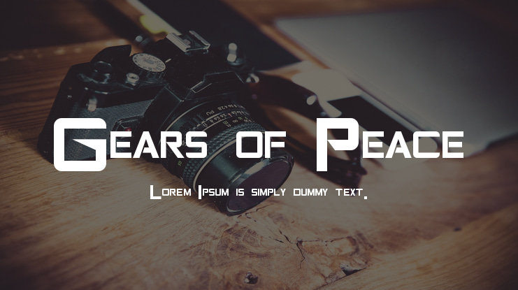 Gears of Peace Font