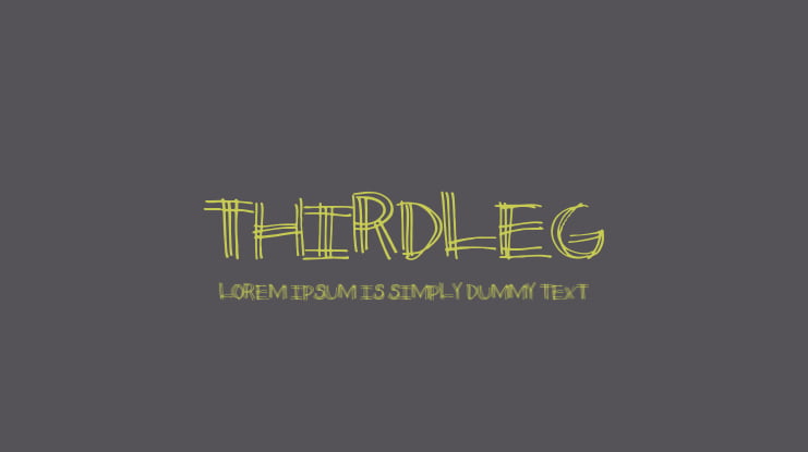 ThirdLeg Font