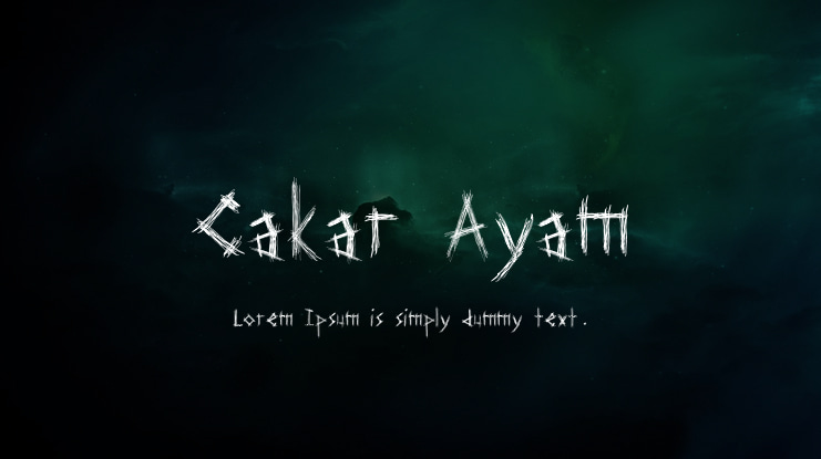 Cakar Ayam Font