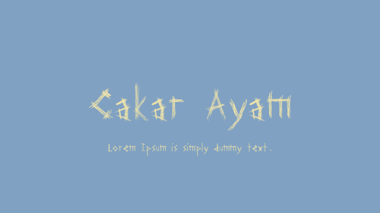Cakar Ayam Font
