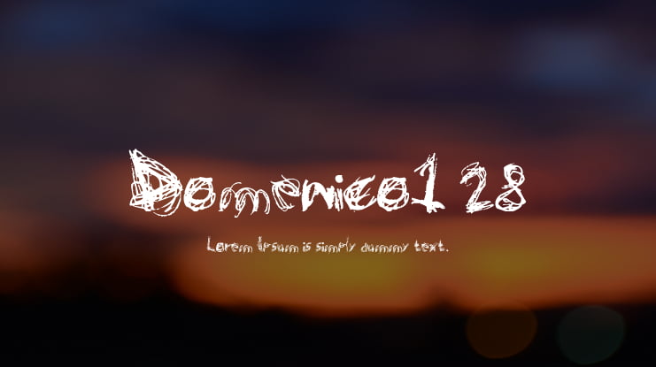 Domenico128 Font