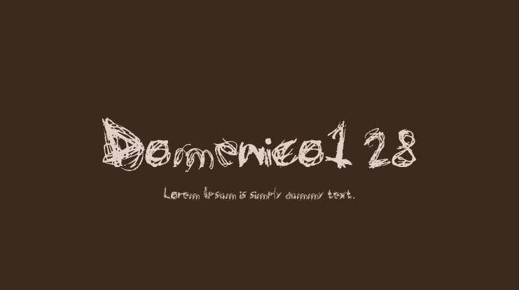 Domenico128 Font