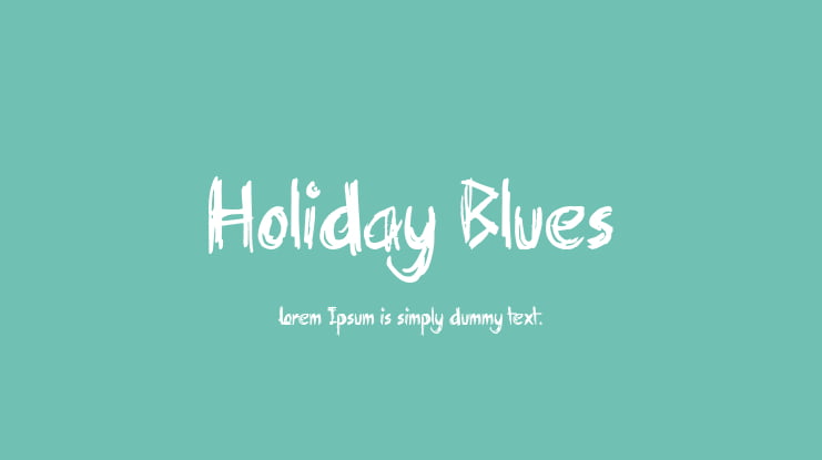 Holiday Blues Font