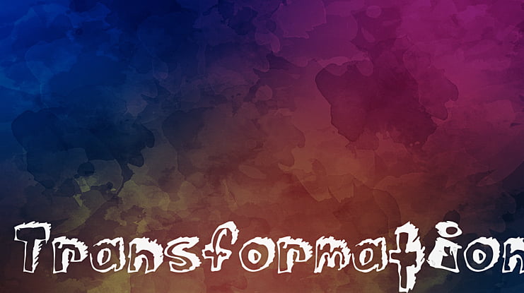 Transformation Font
