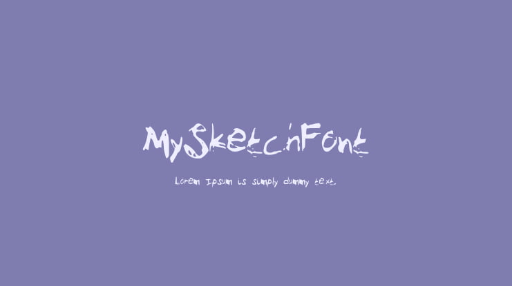 MySketchFont Font