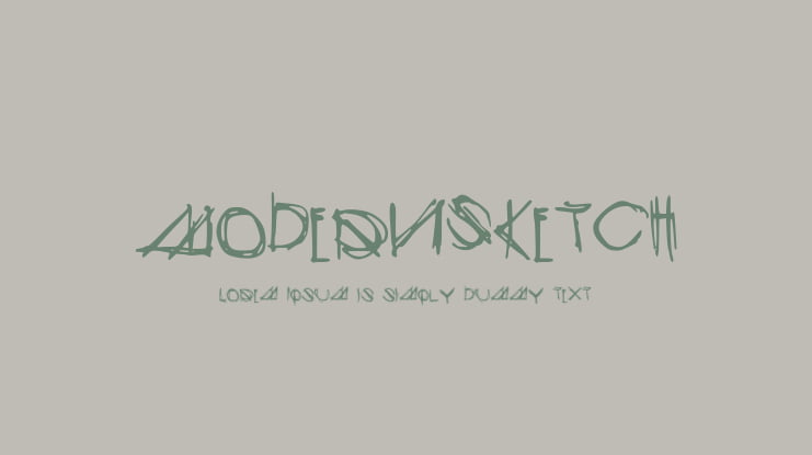 ModernSketch Font