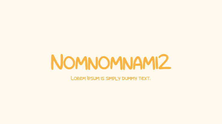 Nomnomnami2 Font