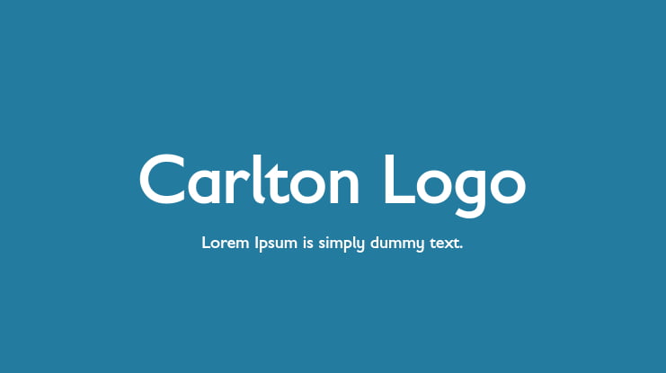 Carlton Logo Font