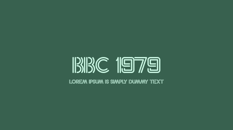 BBC 1979 Font