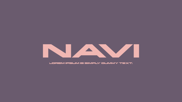 NAVI Font