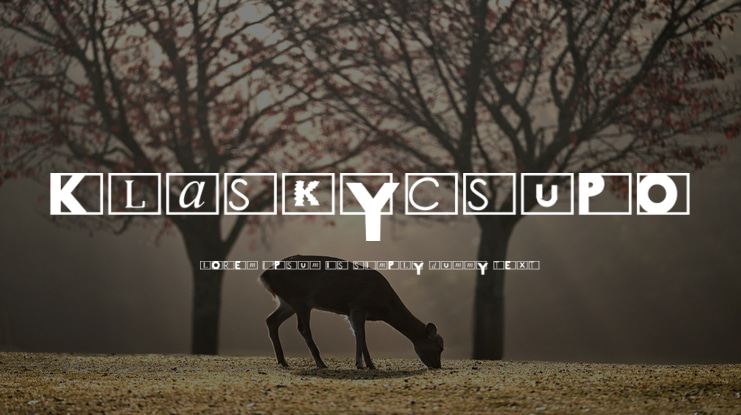 KlaskyCsupo Font