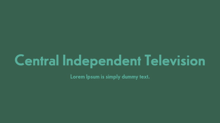 Central Independent Television Font