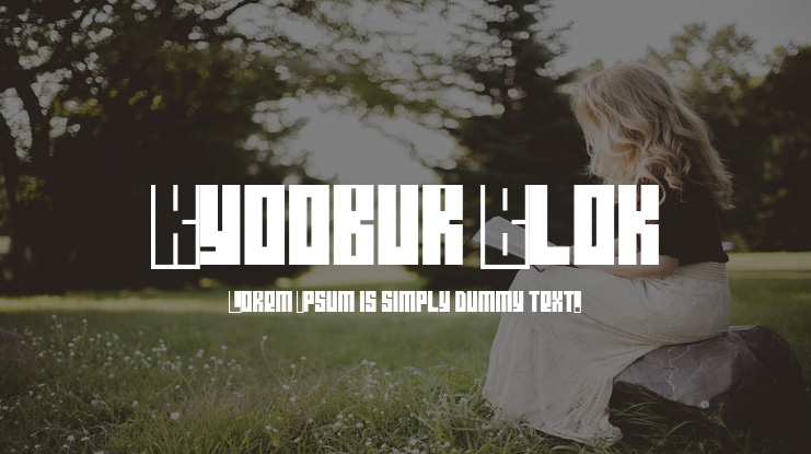 Kyoobur Blok Font