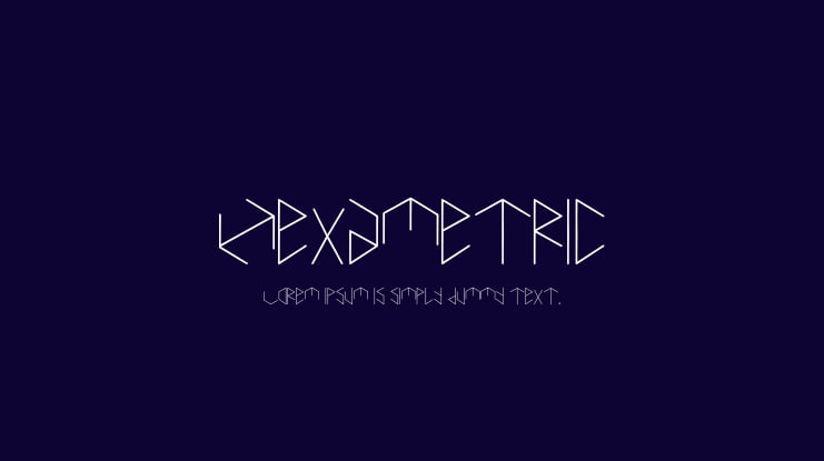 Hexametric Font