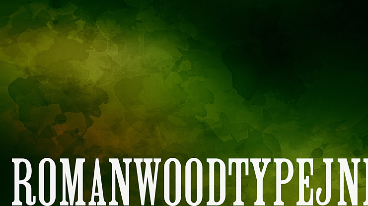 RomanWoodTypeJNL Font