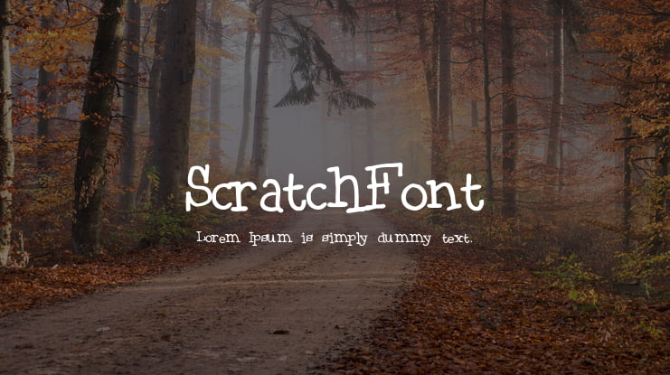ScratchFont Font