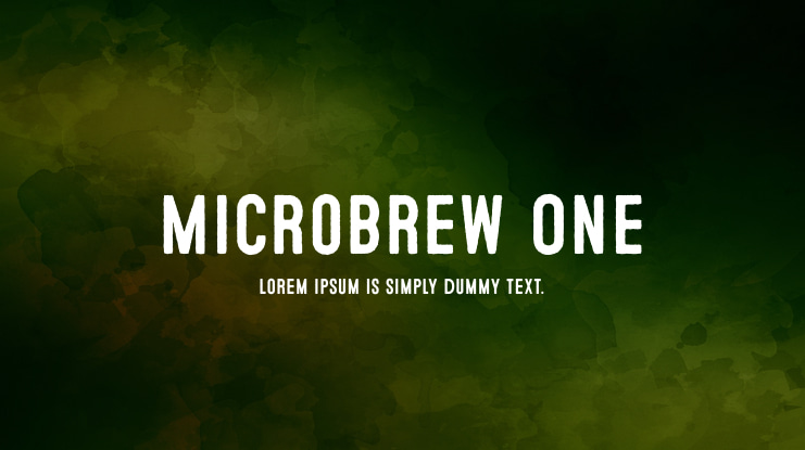 Microbrew One Font Family