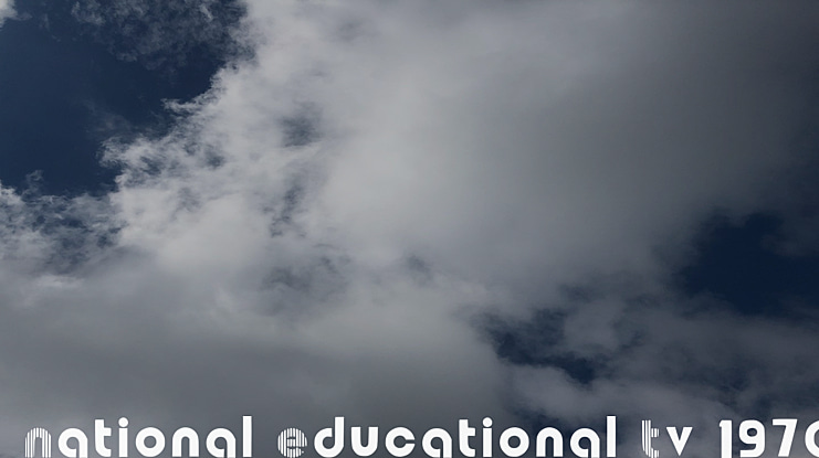 National Educational Tv 1970 Font