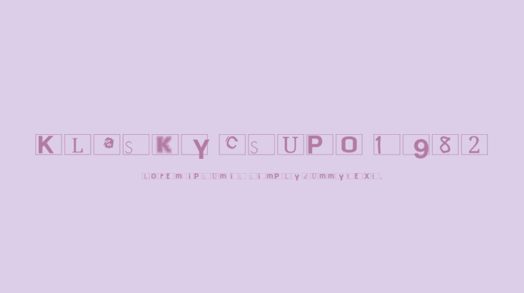 Klasky Csupo 1982 Font