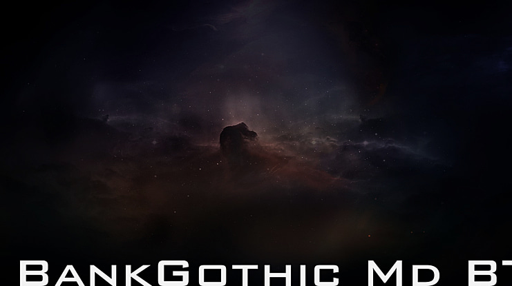 BankGothic Md BT Font Family
