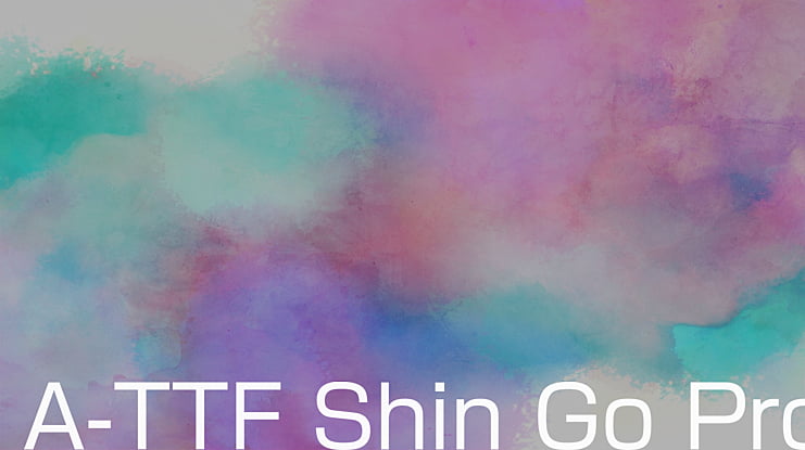 A-TTF Shin Go Pro Font Family
