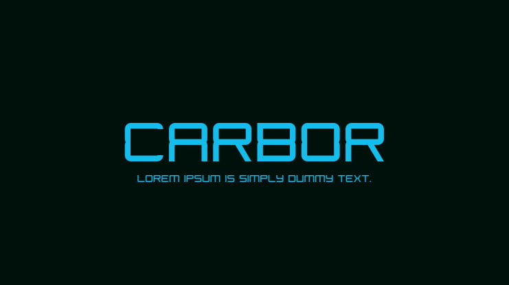 Carbor Font