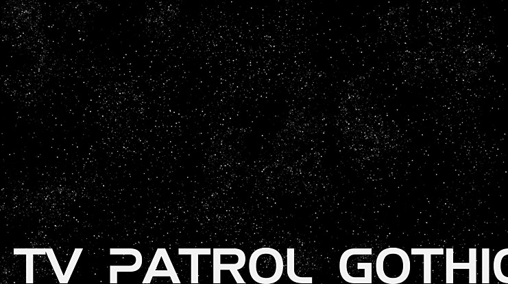 TV Patrol Gothic Font