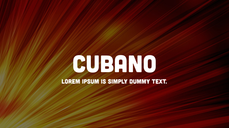 Cubano Font Family