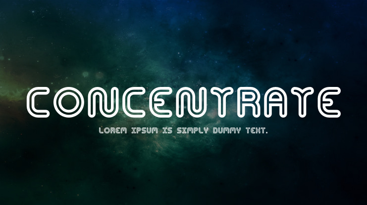 Concentrate Font Family