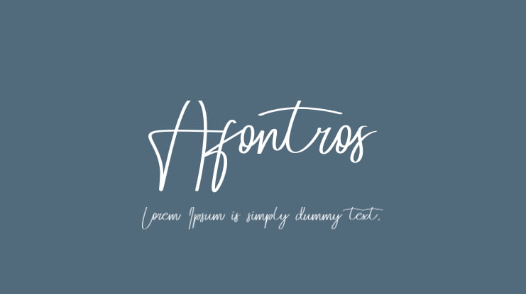 Afontros Font