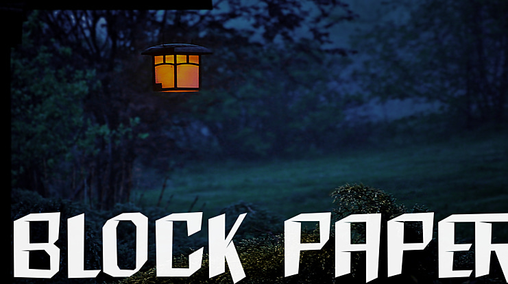 Block Paper Font
