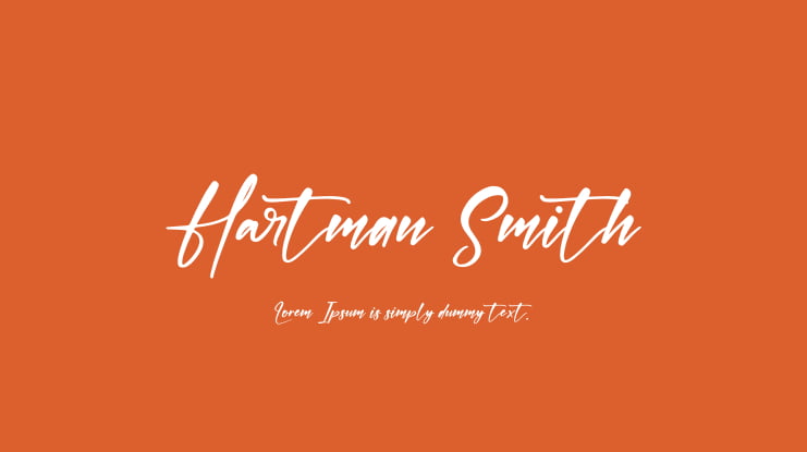 Hartman Smith Font