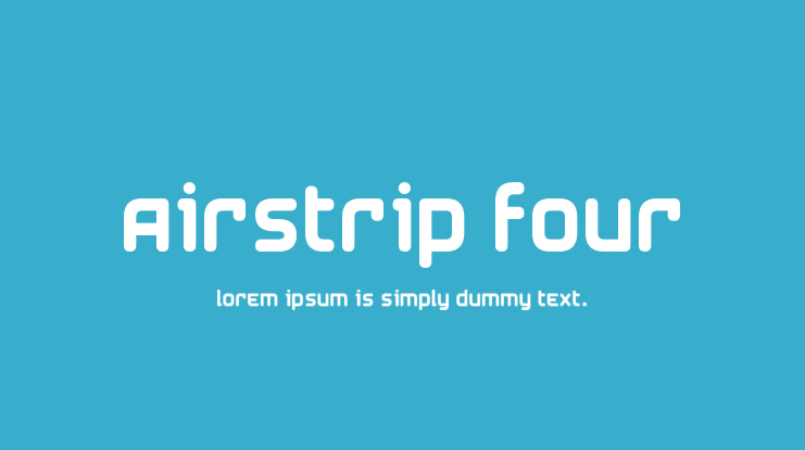 Airstrip Four Font