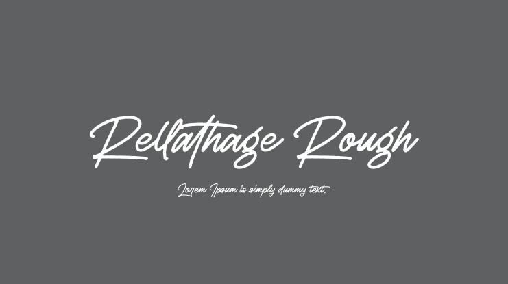 Rellathage Rough Font