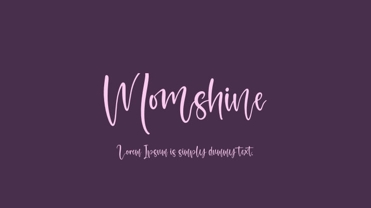 Momshine Font