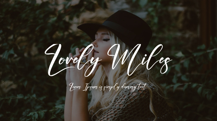 Lovely Miles Font Family