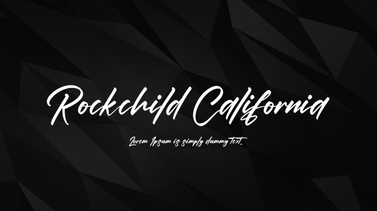 Rockchild California Font