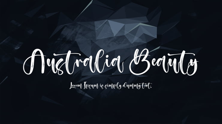 Australia Beauty Font