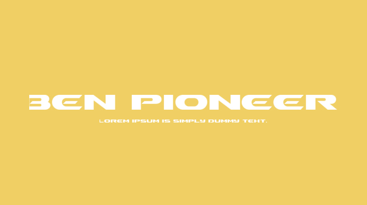 Ben Pioneer Font